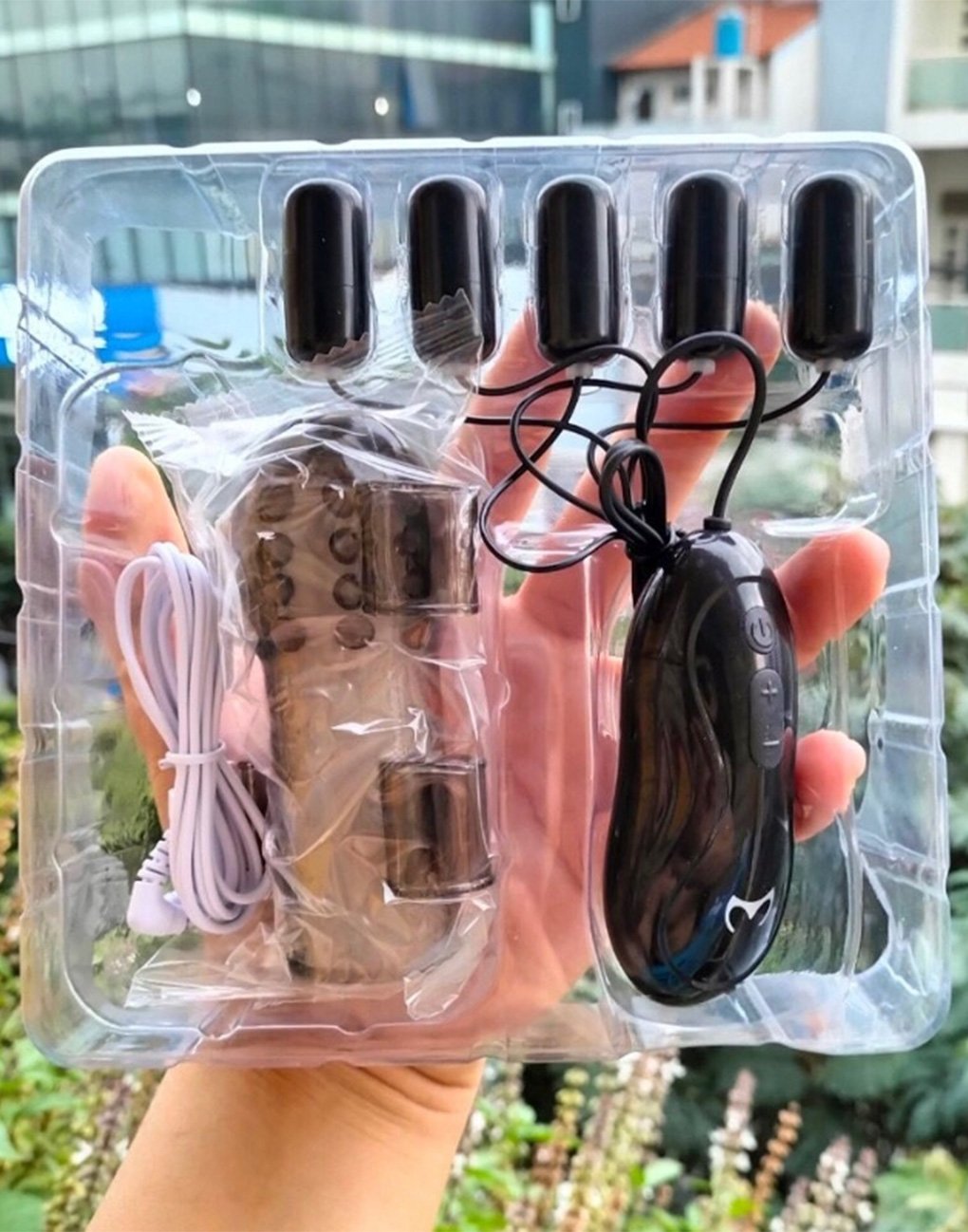 Máy rung kích thích đầu khấc dương vật 5 viên rung Pleasure More - Ảnh 3