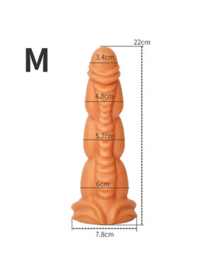 Dương vật giả ngoài hành tinh 6 múi silicone mềm