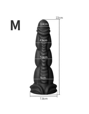 Dương vật giả ngoài hành tinh 6 múi silicone mềm