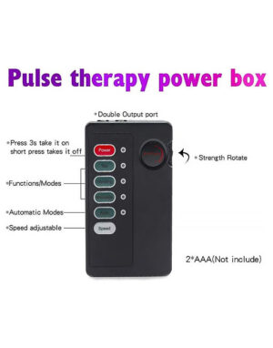 Máy xung điện e-stim kẹp vú nhựa - Remote (pin)