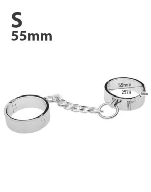 Còng tay chân BDSM inox bản dày - S