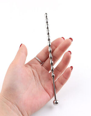 Que thông niệu đạo chuỗi hạt inox 15cm - 6mm