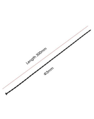 Que thông niệu đạo silicone 30cm gợn sóng - 3mm