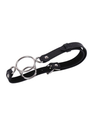 Gag 2 vòng kim loại banh miệng - Đen