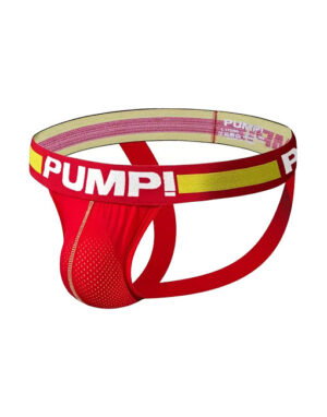 Quần lót hở mông nam PUMP có lỗ thoáng khí - Đỏ, L