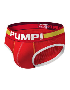 Quần lót tam giác nam có lỗ thoáng khí PUMP - Đỏ, L