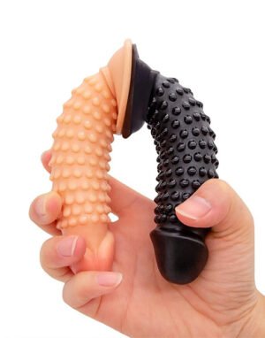 Alternative view of Dương vật giả mini không bìu có hạt 13.3×3.5cm
