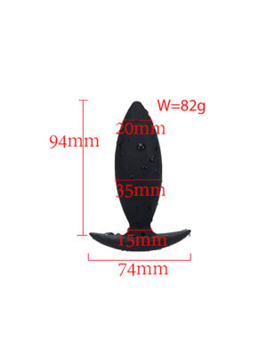 Phích cắm hậu môn silicone bầu dài - 3.5cm