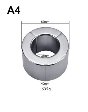 Vòng đeo inox nam châm bản dày - A4