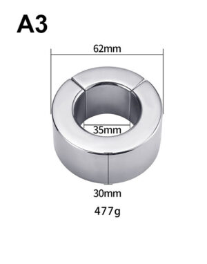 Vòng đeo inox nam châm bản dày - A3