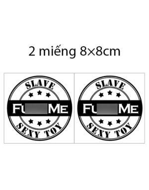 Hình xăm dán BDSM tạm thời - Fvck Me