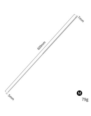 Que thông niệu đạo chuỗi bi inox 2 đầu - M