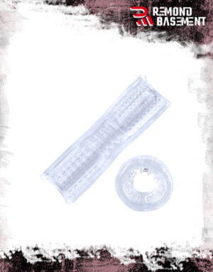 Cốc thủ dâm silicone 2 đầu trong suốt
