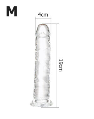 Dương vật giả không bìu trong suốt Snailage - M
