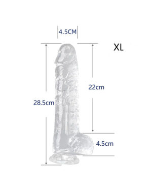 Dương vật giả trong suốt - XL