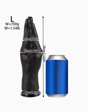 Bàn tay fisting chụm ngắn - L, Đen