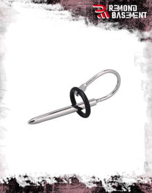 Que nong niệu đạo inox trơn kèm vòng đeo chống tuột