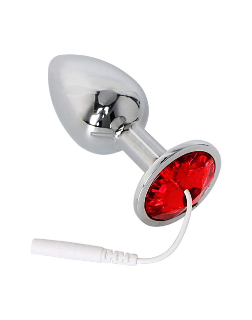 Set 2 món xung điện e-stim khoá dương vật và phích cắm hậu môn inox - Ảnh 3