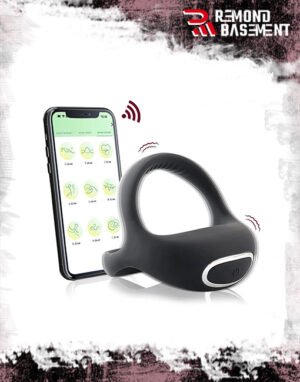 Vòng đeo dương vật cao su có rung điều khiển app điện thoại