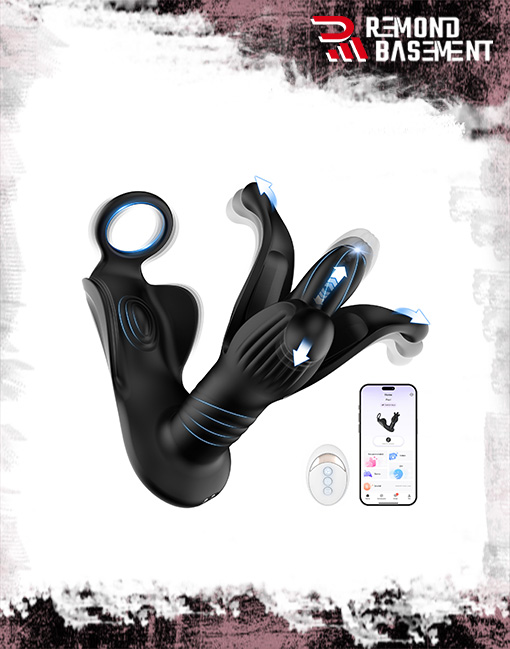 Phích cắm rung hình hoa đóng mở kèm vòng đeo điều khiển app