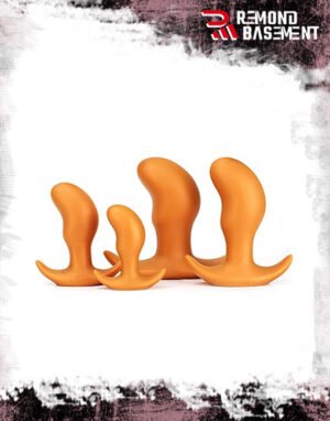 Phích cắm hậu môn cong silicone mềm