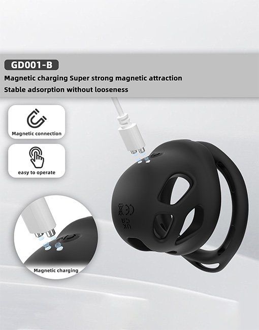 Set khóa dương vật có rung kèm phích cắm hậu môn và đai đeo - Ảnh 3