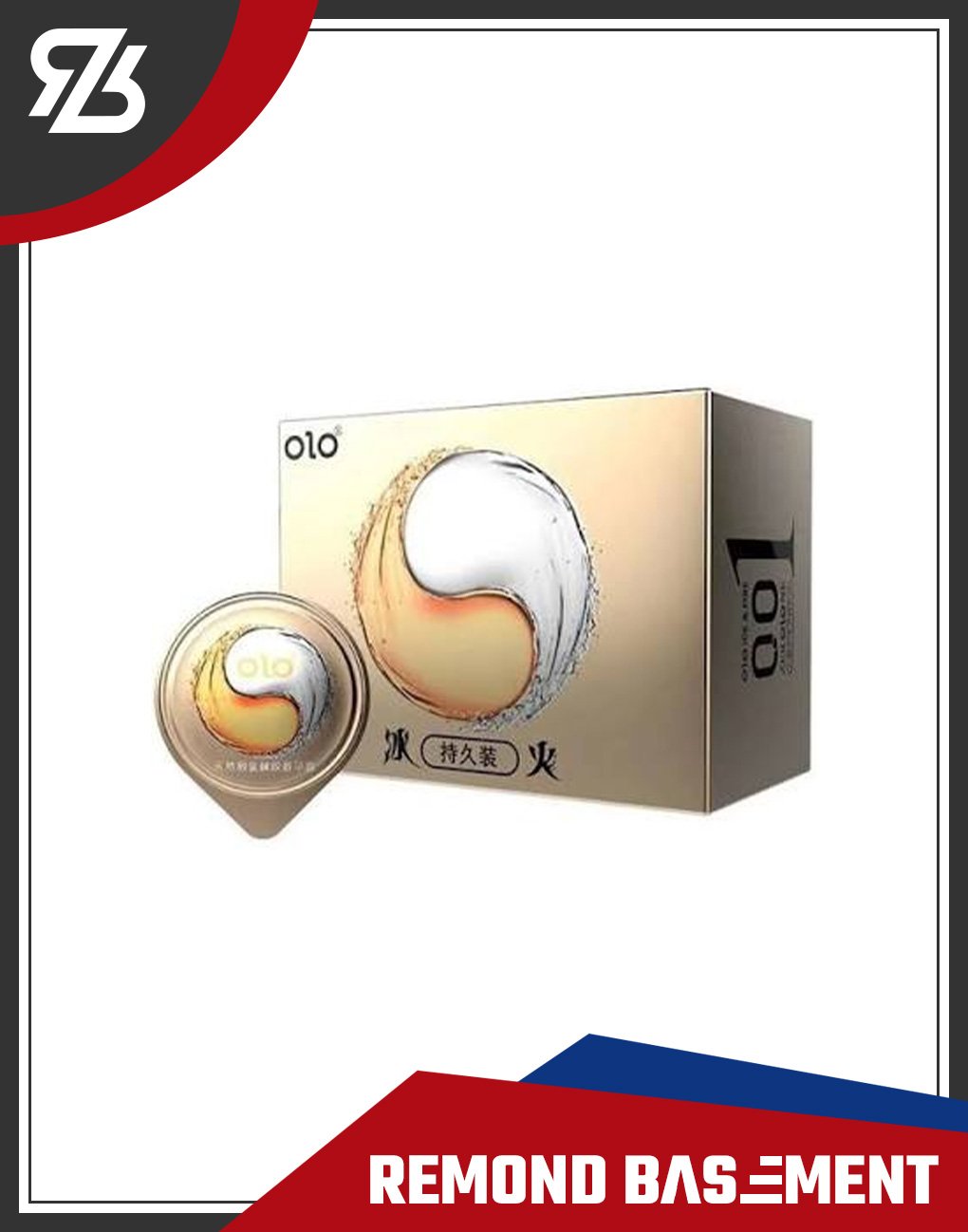 Bao cao su OLO lửa băng kéo thời gian Ice & Fire 001 - hộp 10 cái