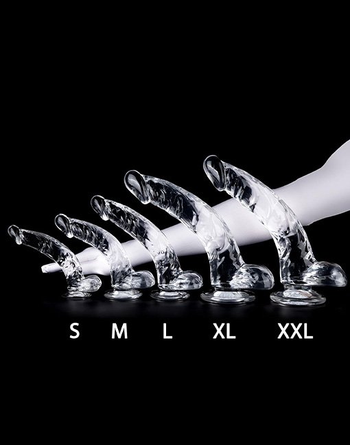 Dương vật giả thiết kế cong trong suốt Snailage - Ảnh 2