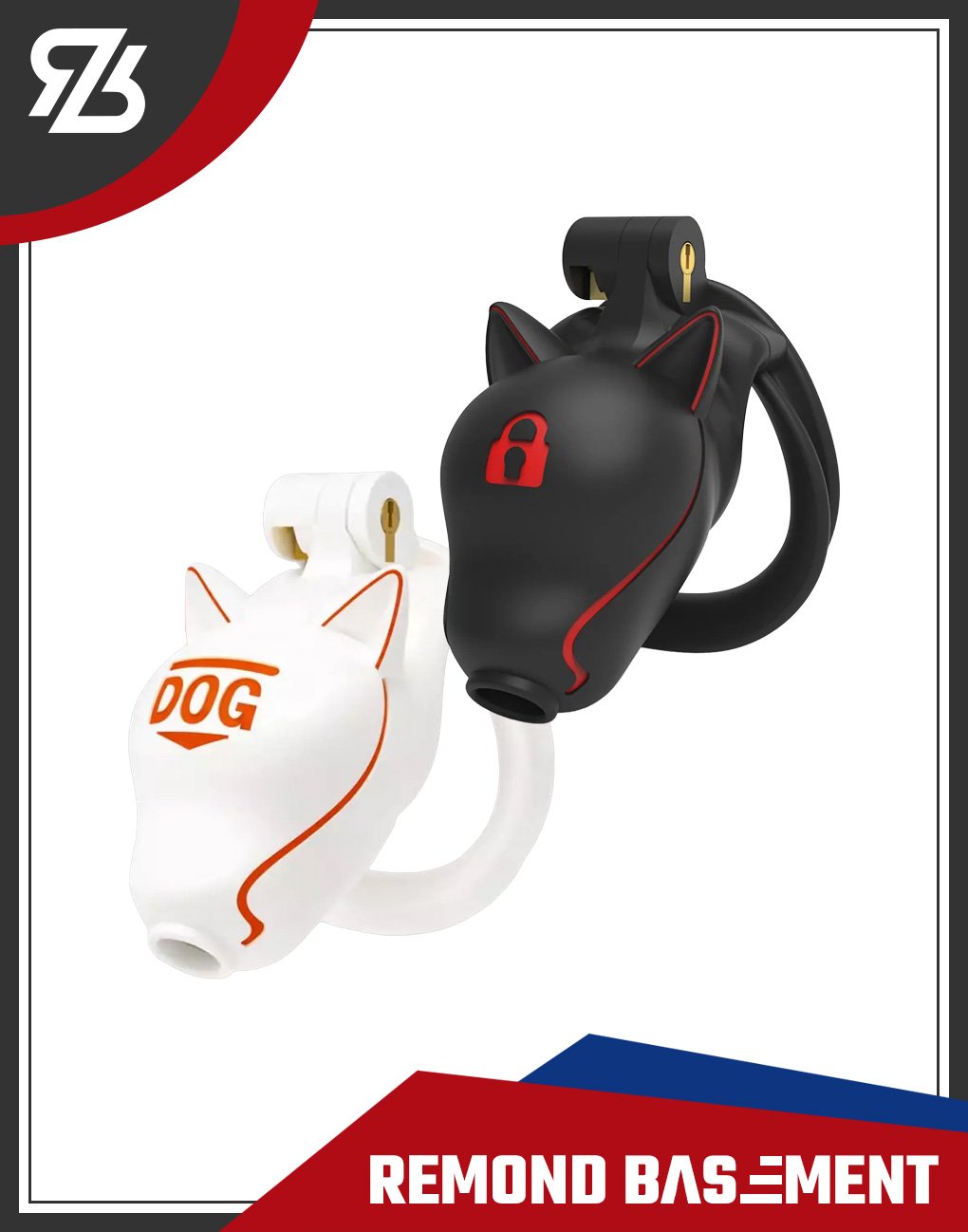 Khoá dương vật 3D đầu chó
