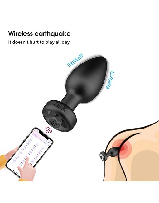 Phích cắm rung điều khiển app điện thoại hình viên đạn - Ảnh 2