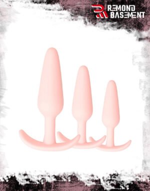 Phích cắm mini dài silicone màu hồng