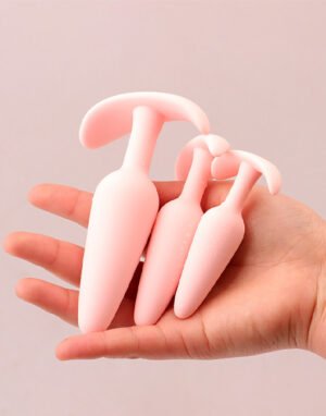 Alternative view of Phích cắm mini dài silicone màu hồng