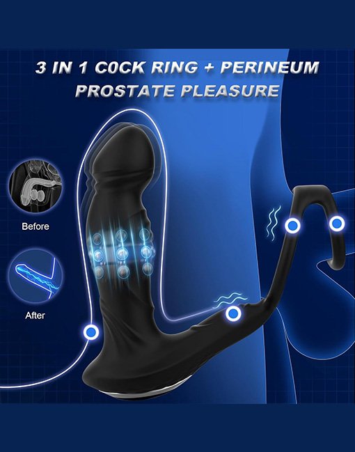 Phích cắm hậu môn rung móc tự động có bi chạy lên xuống điều khiển app - Ảnh 4