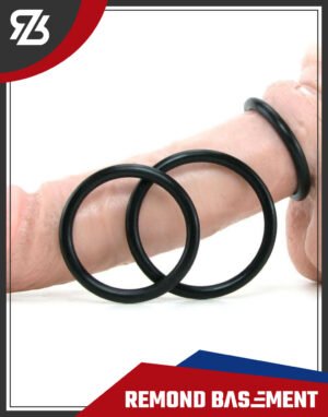 Set 3 vòng đeo dương vật cao su bản 6mm