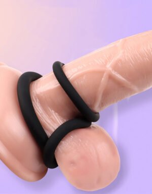 Alternative view of Set 3 vòng đeo dương vật silicone trì hoãn xuất tinh bản 8mm