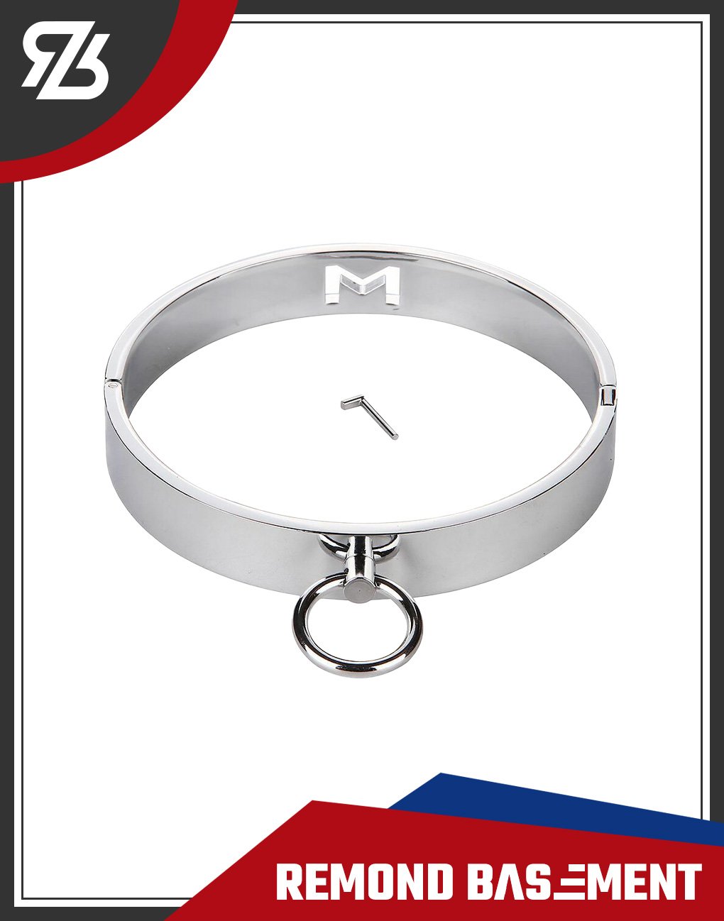 Vòng cổ BDSM inox bản dày
