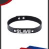 Vòng cổ da chữ Slave