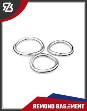 Vòng đeo dương vật inox cong bản vừa 8mm